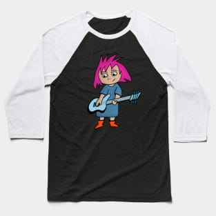 A Guitarist Girl Baseball T-Shirt